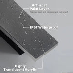 Echelon Long Linear Architectural Outdoor Wall Light