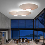 Kumo Pleated Parasol Ceiling Light – Japandi Minimalist Fabric Saucer Semi-Flush Mount