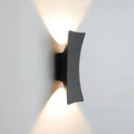 Noctra – Modern Up & Down Outdoor Wall Light (Black LED Sconce)