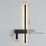 Wall lamp Nordic modern black and white minimalist living
