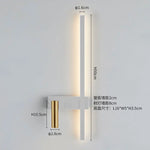 Wall lamp Nordic modern black and white minimalist living