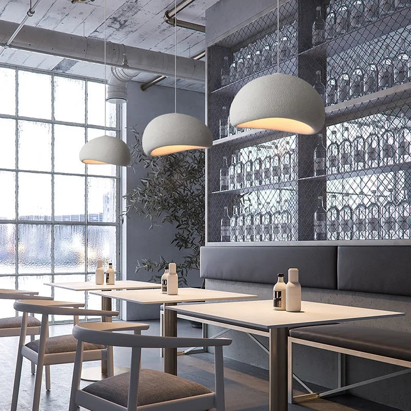 Kira Organic Wabi-Sabi Hanglamp – Minimalistische LED Hanglamp met Getextureerd Travertin-Effect