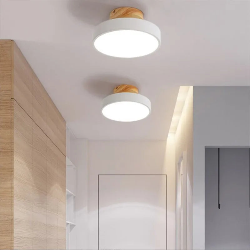 Eira Nordic Architectural Corridor Light – Minimalist Geometric LED Semi-Flush Mount
