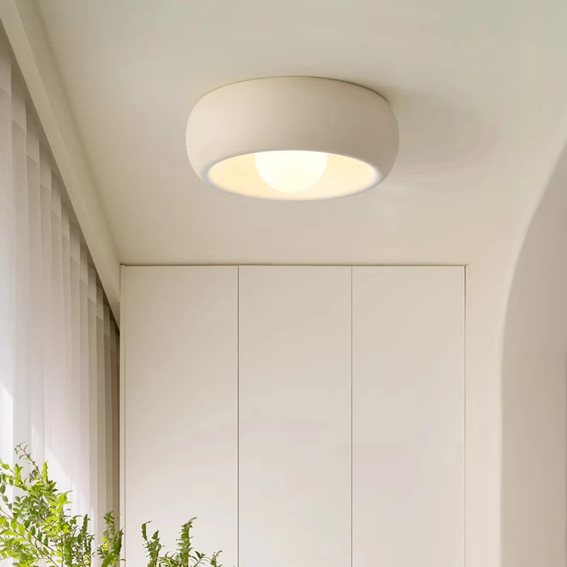 Kora Organic Flush-Mount Light – Wabi-Sabi Textured LED