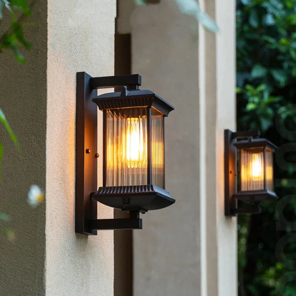 HavenLux Open-Frame Sconce – Modern Luxury LED Architectural Outdoor Wall Light