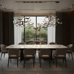 Kaiya Fluid Glass Wave Chandelier – Luxury Hand-Formed Sculptural Pendant Light for Dining & Kitchen Islands