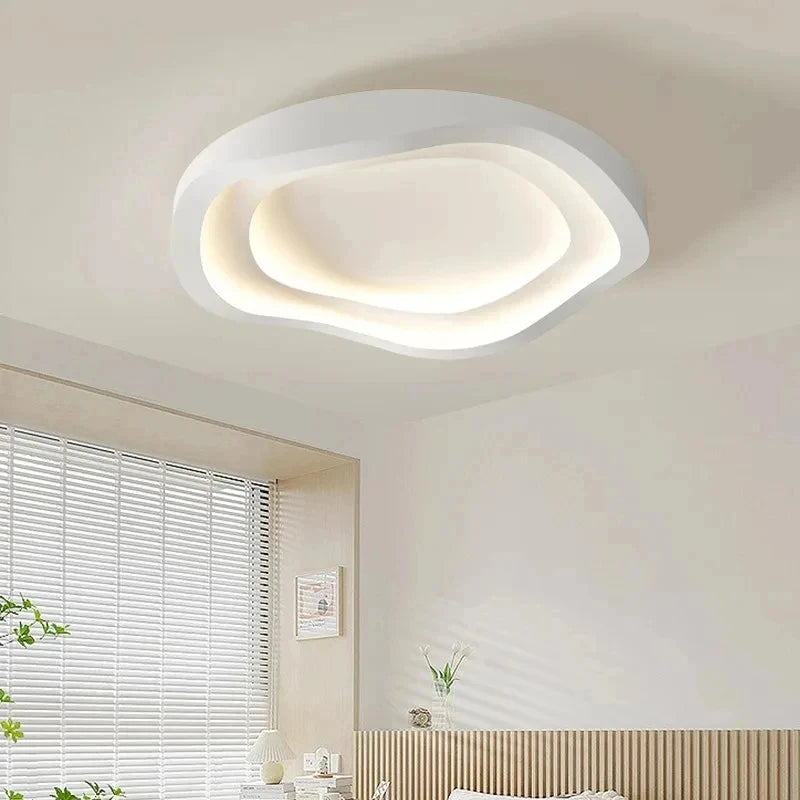 Lyra Sculptural Wave Ceiling Light – Modern Minimalist LED Flush Mount for Bedrooms & Studies