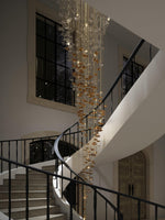 Tidal Art Glass Cluster Pendant – Sculptural Multi-Light