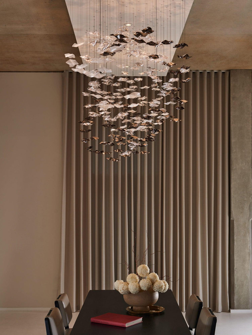 Tidal Art Glass Cluster Pendant – Sculptural Multi-Light