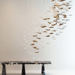 Tidal Art Glass Cluster Pendant – Sculptural Multi-Light