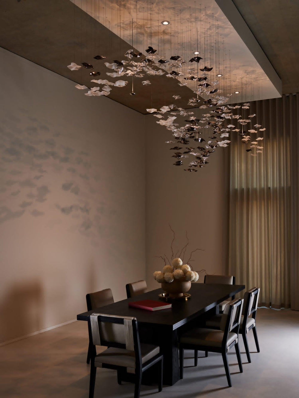 Tidal Art Glass Cluster Pendant – Sculptural Multi-Light