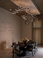 Tidal Art Glass Cluster Pendant – Sculptural Multi-Light