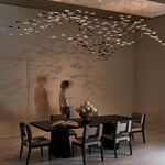 Tidal Art Glass Cluster Pendant – Sculptural Multi-Light