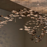 Tidal Art Glass Cluster Pendant – Sculptural Multi-Light