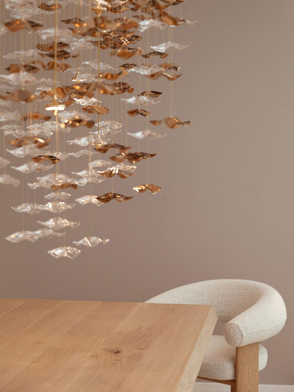 Tidal Art Glass Cluster Pendant – Sculptural Multi-Light