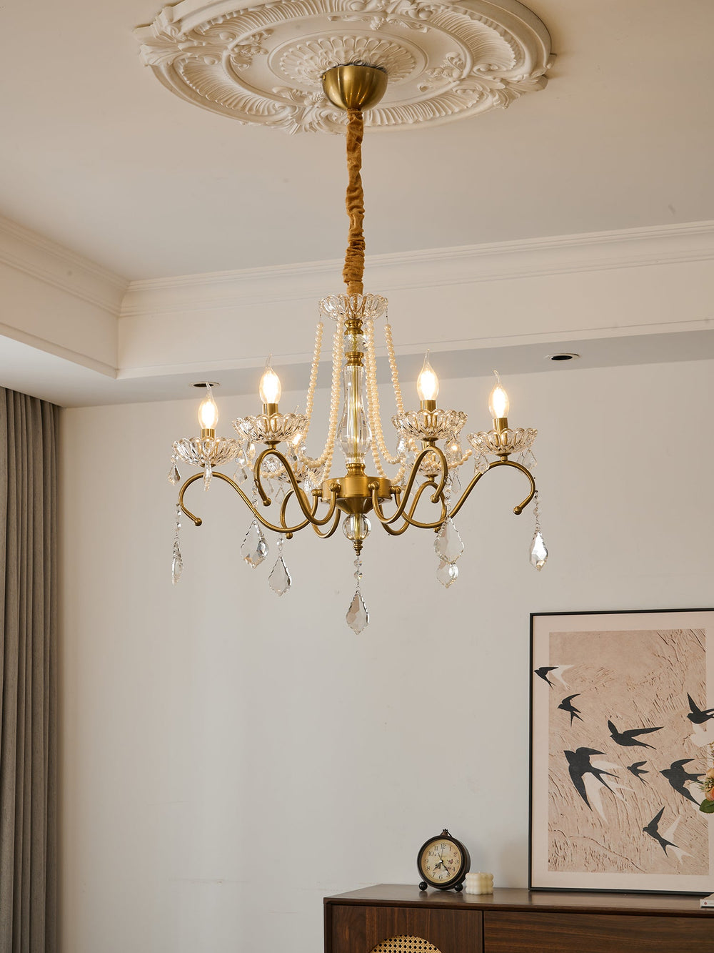 Sapphire Crystal Chandelier