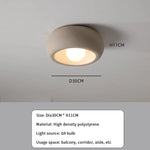 Kora Organic Flush-Mount Light – Wabi-Sabi Textured LED