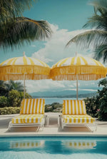 Italienische Zitrone Orange Küstenstrand-Wellenlandschaft Schwimmbad Poster Leinwandmalerei Wandkunst Bilder Wohnkultur