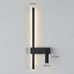 Wall lamp Nordic modern black and white minimalist living