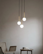 Scandiluxe Brass Pendant Swag Light
