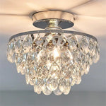 Aveline Französischer Regency Kristall Kronleuchter – Luxus Gold Semi-Flush Mount Deckenleuchte