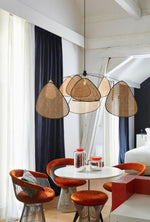 Screen Cannage Pendant Swag Light