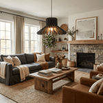 Sculptural Layered Felt Pendant Lamp