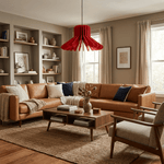 Sculptural Layered Felt Pendant Lamp