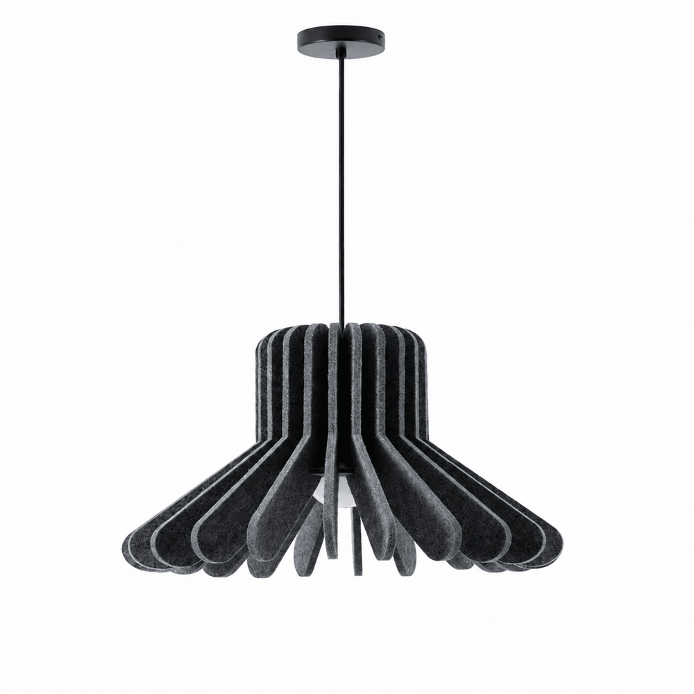 Sculptural Layered Felt Pendant Lamp