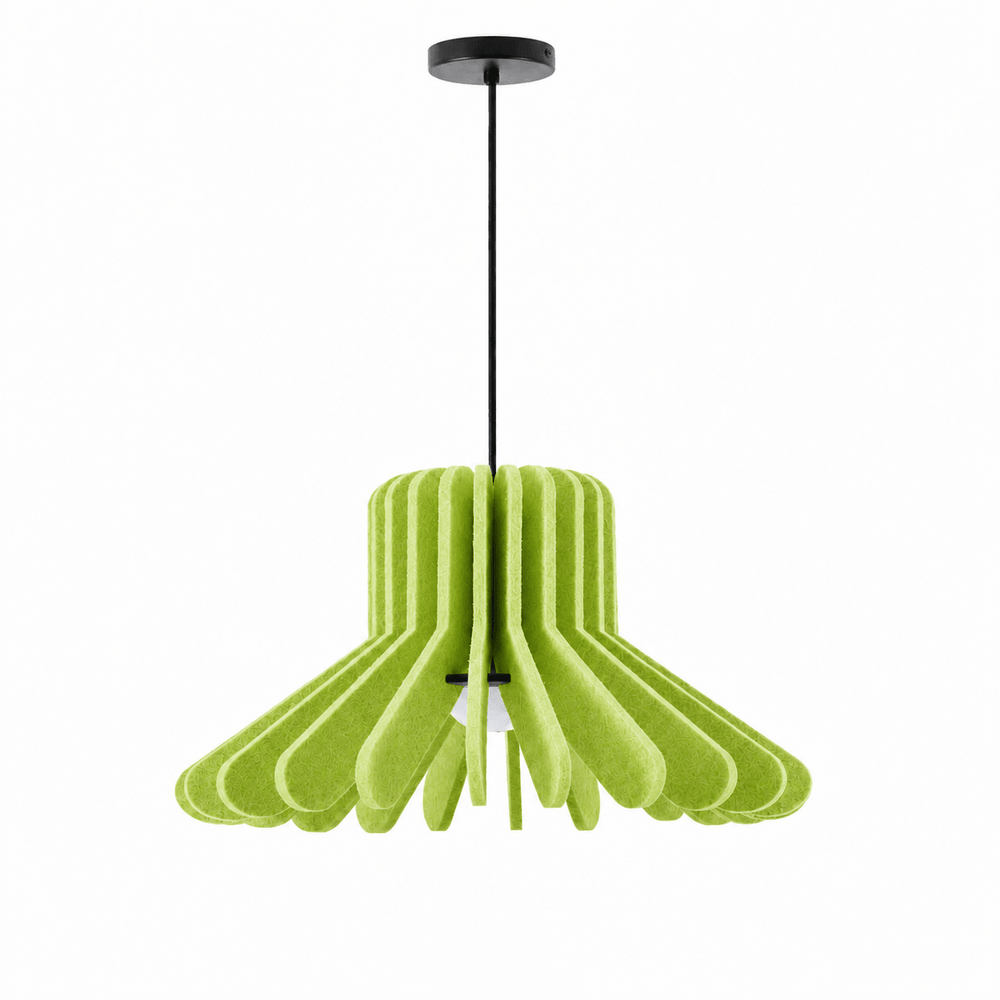 Sculptural Layered Felt Pendant Lamp