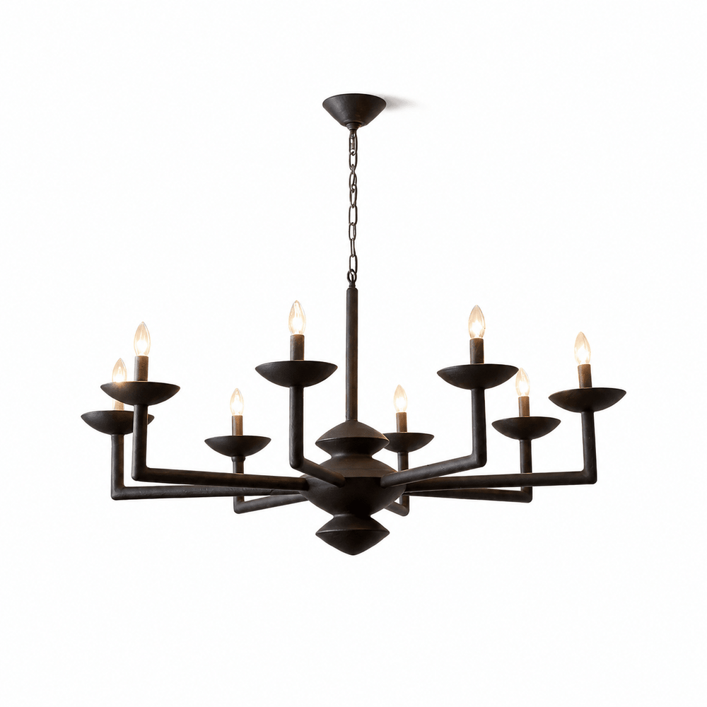 Sculptural Plaster Candelabra Chandelier