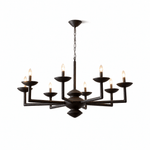 Sculptural Plaster Candelabra Chandelier