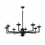 Sculptural Plaster Candelabra Chandelier