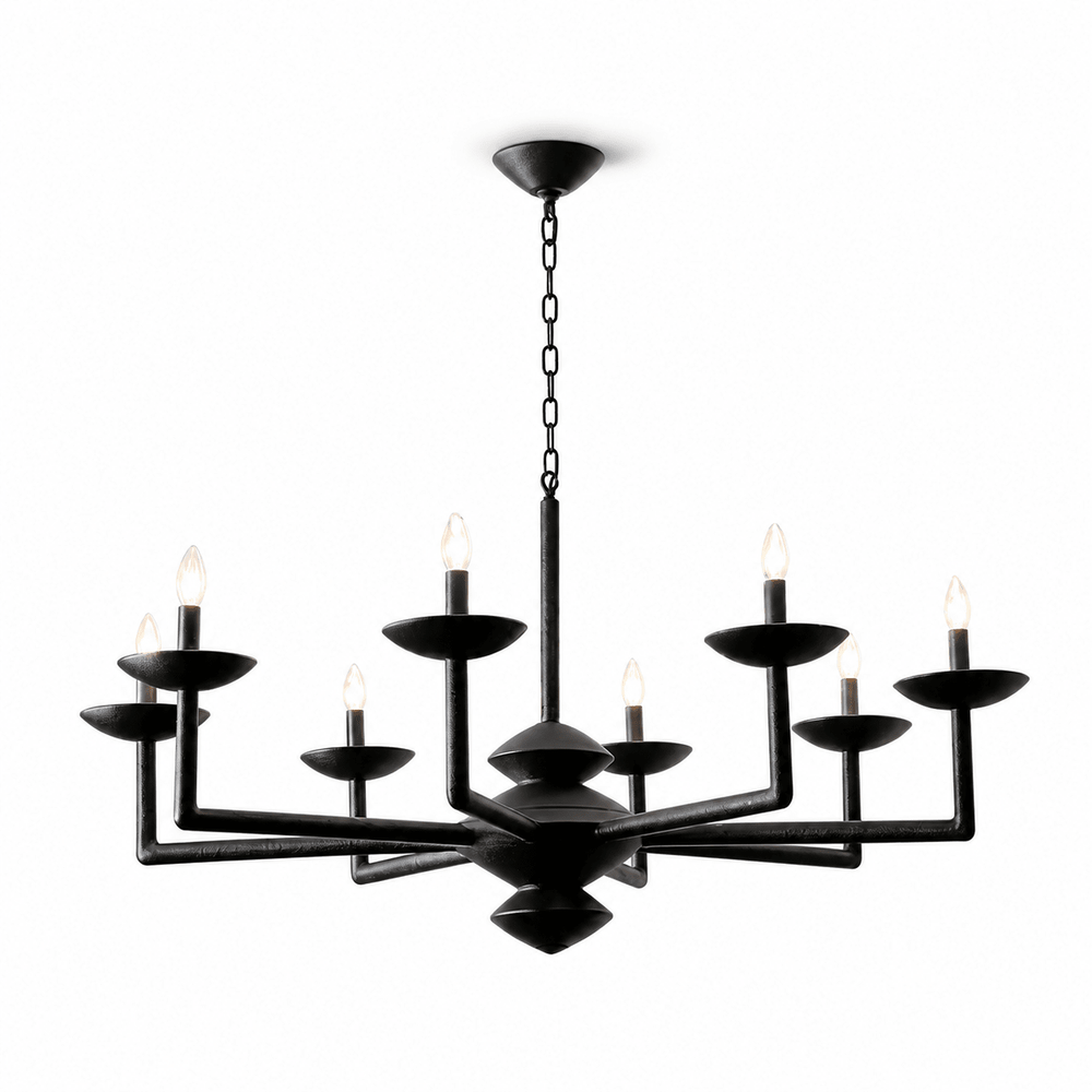 Sculptural Plaster Candelabra Chandelier