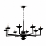 Sculptural Plaster Candelabra Chandelier