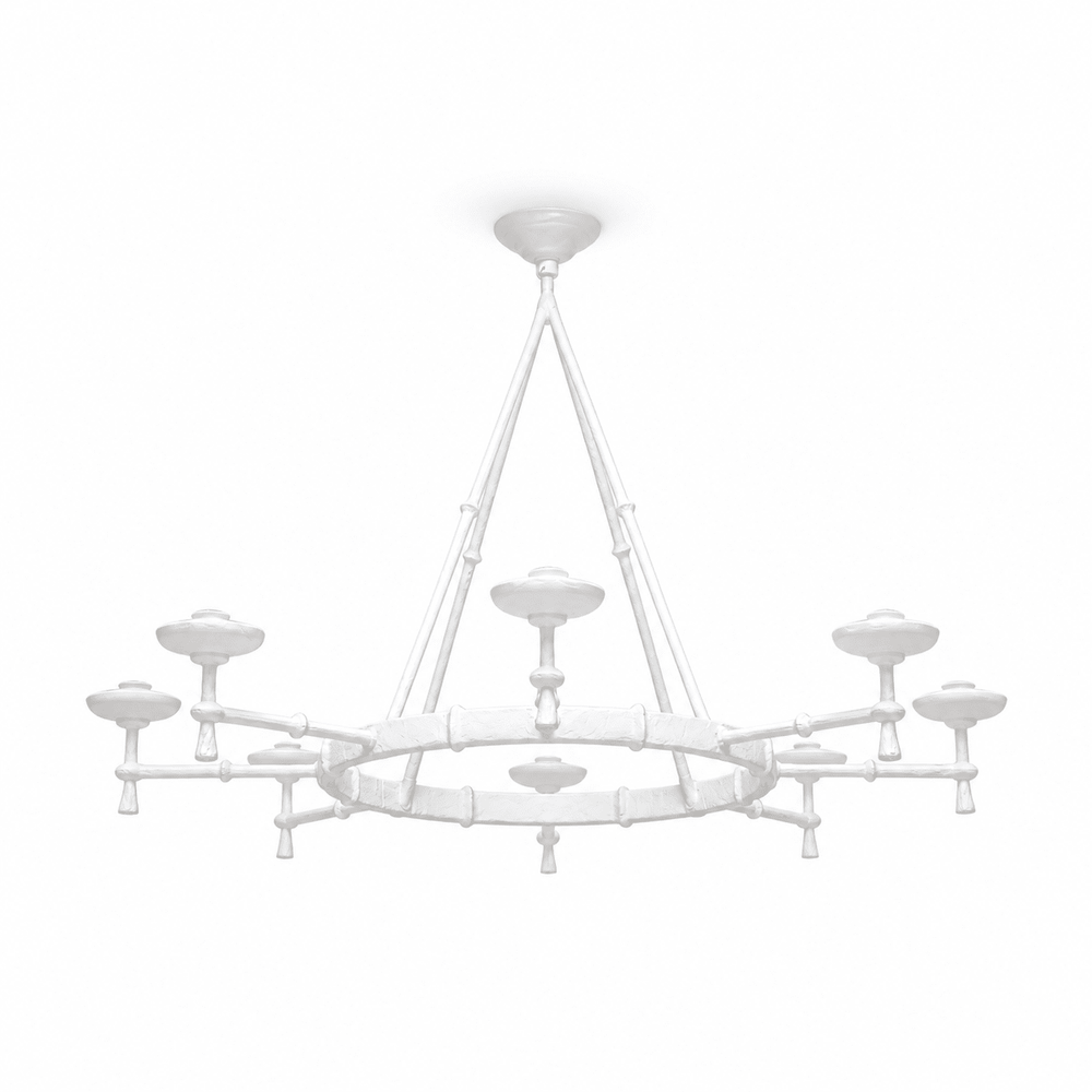 Sculptural Plaster Chalice Chandelier