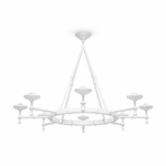 Sculptural Plaster Chalice Chandelier