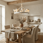 Sculptural Plaster Chalice Chandelier