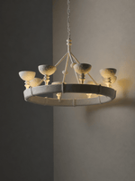 Sculptural Plaster Chalice Chandelier