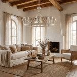 Sculptural Plaster Chalice Chandelier