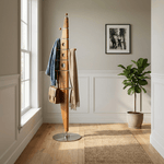 Sculptural Wood Coat Tree