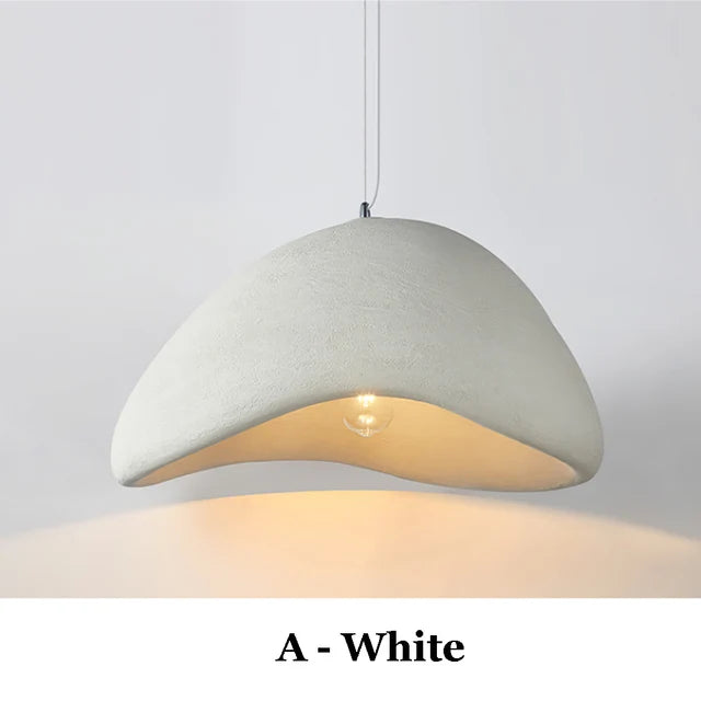 Kira Organic Wabi-Sabi Hanglamp – Minimalistische LED Hanglamp met Getextureerd Travertin-Effect
