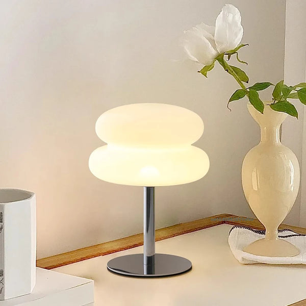 Orbit Space-Age Mushroom Lamp – Retro Translucent Mid-Century LED Acrylic Table Light