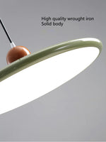 Astra Saucer Chandelier – Retro Cream Style UFO LED Dining