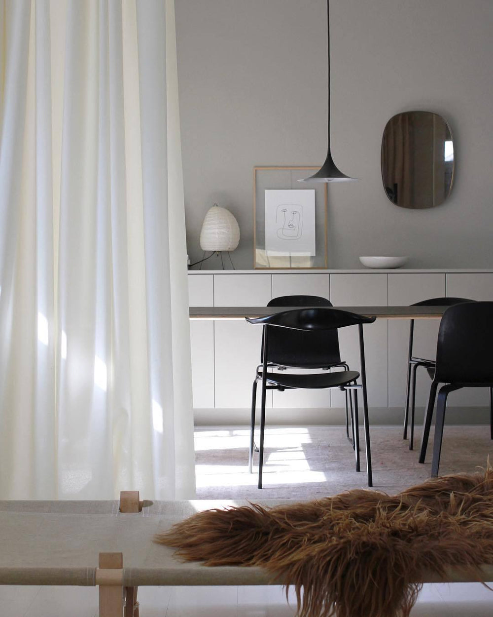 Semi Swag Pendant Light