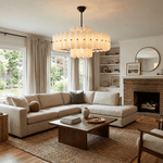Seraphine Linear Fluted Glass Chandelier