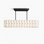 Seraphine Linear Fluted Glass Island Chandelier