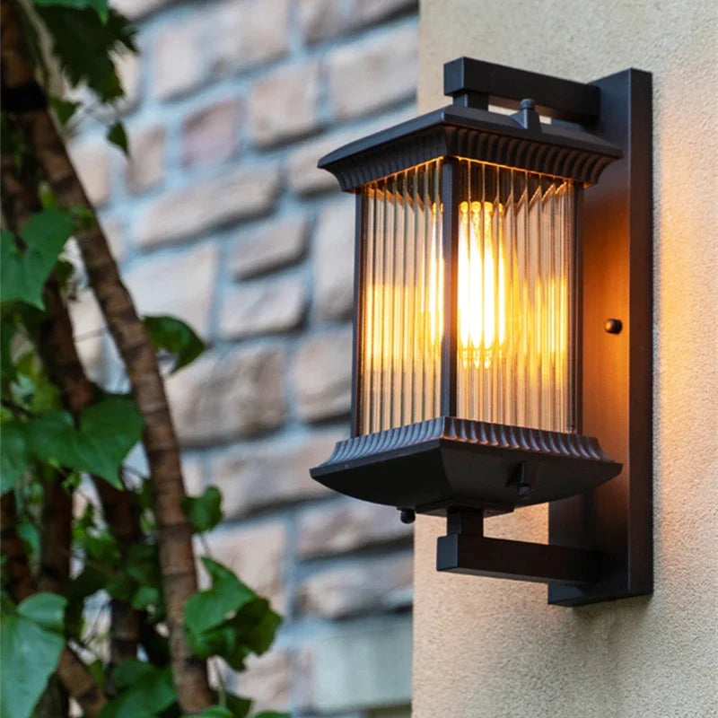 HavenLux Open-Frame Sconce – Modern Luxury LED Architectural Outdoor Wall Light