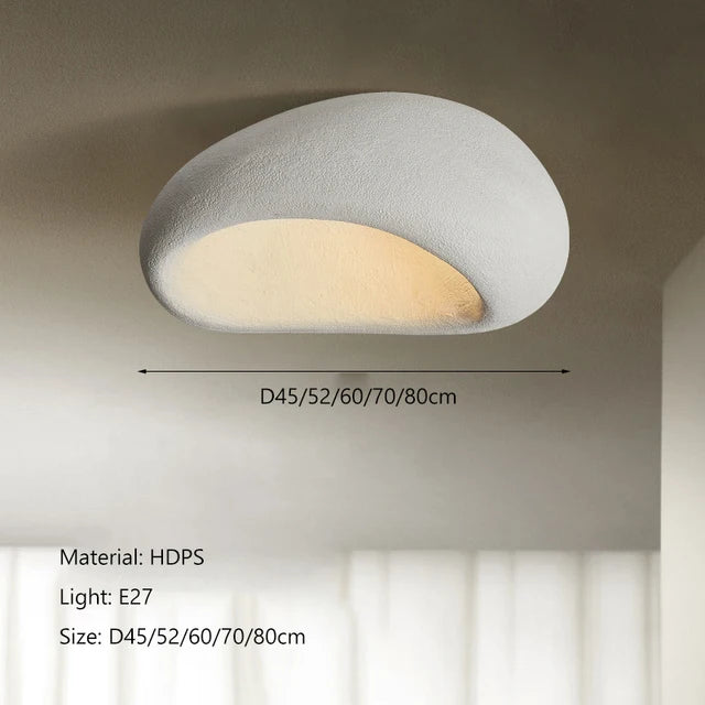 Nordic Wabi Sabi Ceiling Lamp Energy Saving Light LED