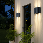 Vector Sharp-Beam Sconce – Modern Waterproof LED Up & Down Outdoor Light